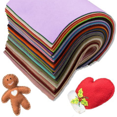 Felt Sheets 60 Colours Felt 21 x 30 cm Colourful Panels DIY Fabric High Quality Made in Italy for Crafts