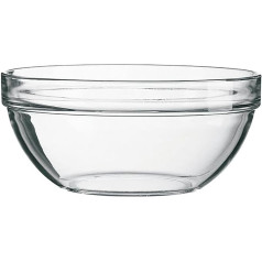 Arcoroc ARC 10021 Empilable Schale, Stapelschale, Schüssel, 23cm, 2.6 Liter, Glas, transparent, 1 Stück