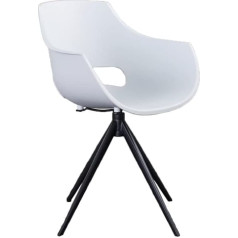 Kawola Zaja Dining Room Chair Plastic Rotatable White