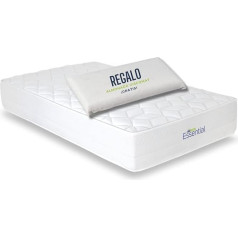Matnature | Essential | Viscoelastic Mattress | HR Core (High Resilience) | Environmentally Friendly and Compact | Summer-Winter | Height 24 cm (105 x 190 cm)