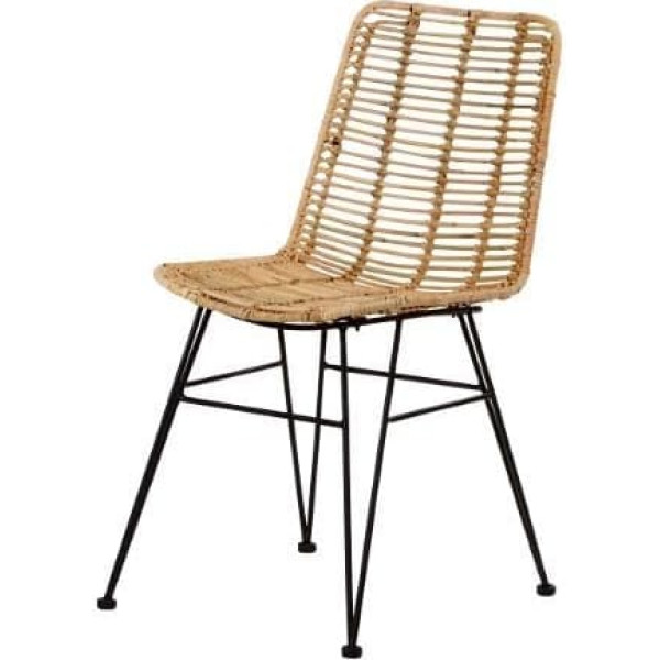 Lycce Magy Wicker Rattan Chair Natural Seat Height 45 cm