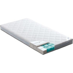 Träumeland Baby- und Kindermatratze Schlummerstern, Größe 70 x 140 cm mit hochflexiblen, freistehenden 3D-comfort-pads für besten Liegekomfort