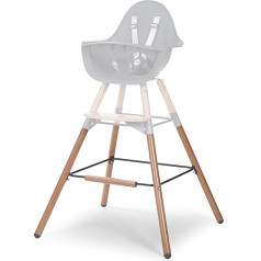 Childhome , Extra langes Beinset für Baby-Hochstuhl Evolu 2, für die Höhe von 90cm einer Kücheninsel oder Küchenbar, Fußstütze, Buchenholz, einfach zu montieren, Farbe Anthrazit