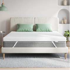 Novilla Matratzen Topper 120x200 7cm Höhe Gel Topper Memory Foam MatratzenTopper für Boxspringbett Wohnwagen Schlafsofa Matratzenauflage Bezug Waschbar Öko-TEX