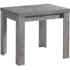 Unbekannt Extendable Kitchen Table 80 x 60 cm Concrete Look