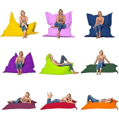 Momiralland Rectangular Bean Bag - Indoor & Outdoor - 2-in-1 Function - for Relaxing Moments - Giant Seat Cushion for Children and Adults - EPS Beads Filling (Dark Green, Indoor & 0utdoor 145 x 180