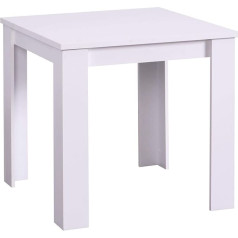 Room. Rom Jeri Dining Table, Wood, White, Small