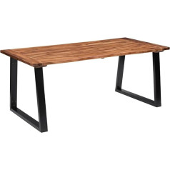 Vidaxl Solid Acacia Dining Table 180 x 90 cm