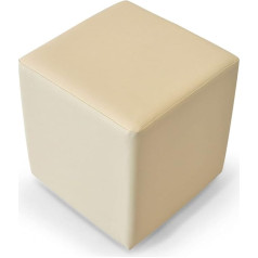 Moebel-Eins Kubus Cube Seat Stool Stool 39 x 34 x 34 cm Beige