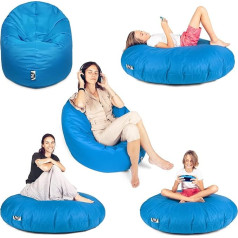 Patch Home Patchhome 2 in 1 Function Bean Bag, 100 cm Diameter, Suitable for Indoor and Outdoor Use, Ready Filled Available