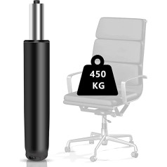 Baasha Gas Lift Replacement for Office Chair 450 kg Gas Pressure Damper for Swivel Chairs, Office Chairs and Chairs Height Adjustable (Old Black)