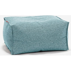 Lounge Pug , Pouf Footstool Interalli Wool Aqua