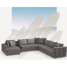 Jv Möbel Luxury Corner Sofa U Shape Large Living Landscape Sofa Fabric Sofas Modern