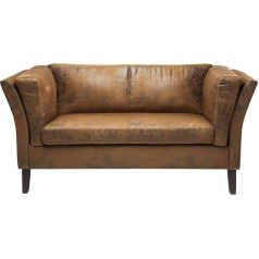 Kare Design Canapee 2-Seater Vintage Eco Sofa, Fabric, Brown