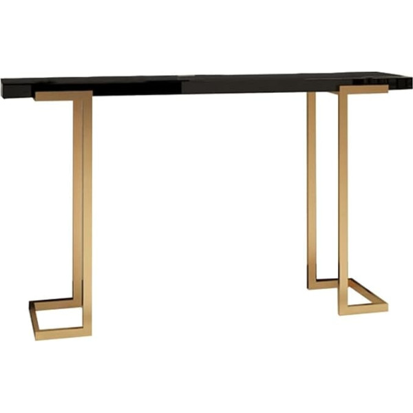 Zzbfhh Nordeuropäischer Marmor-Konsolentisch, Eingangstisch mit massivem Metallrahmen, Stabiler Beistelltisch für Wohnzimmer, Schlafzimmer