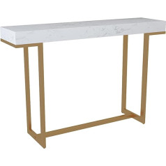 Generic Console Table Console Table Wrought Iron Living Room Decoration Console Gold Marble Entrance Cabinet Nordic Partition Against Wall Entrance Table (Color : A)
