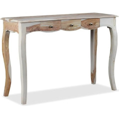 Vopese Konsolentisch mit 3 Schubladen Flurtisch Sofatisch Möbel Ausstellungstisch Beistelltisch Büro Massivholz 110x40x76 cm