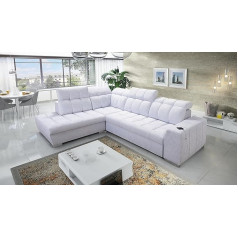 Im Sofa Living Room Couch Corner Sofa Upholstered Corner with Sleep Function Pagani VII Left/Right Choice of Colours Top Quality