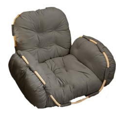 Lazy Sofa, Human Dog Bed, Foldable Lazy Couch Bed with Adjustable Backrest and Hand Support, High Density Foam Filled Bean Bag Sofa with Armrests, Dark