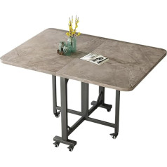 Joskaa Klapptisch Kleiner, Schreibtisch Beistelltisch Mit Rollen Laptoptisch, Konferenztische, PC Tisch, Metallrahmen, Computertisch, Sofatisch Nachttisch Kaffeetisch Schlafzimmer, Wohnzimmer ( Color : Light