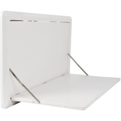 Chbmz Wall Folding Table, Wall Mounted Table, Lockable Table for Camping and Picnic, High-Quality Aluminium Alloy Table for Motorhomes, for Camping, Picnic, Outdoor, Motorhome (Colour: White