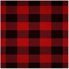 Tbouobt Stoff-Tischsets, waschbare Tischsets für Esstisch, 4er-Set,Rot Schwarz Gitter Plaid Gitter Check Retro