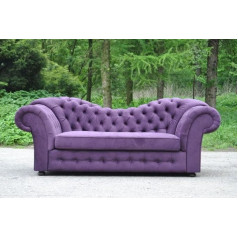 Jvmoebel Chesterfield Sofa 3 Seater Bed Function Fabric Couch Cushion Seat Sofas Textile