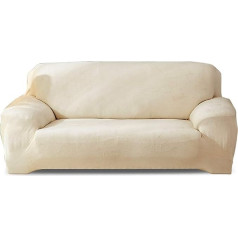‎Petcute Petcute sofa cover sofa throws elastic stretch sofa cover 3 seater protective covers stretch, beige