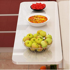 Multifunctional Folding Desk, Space-Saving Desk, Wall Hanging, Floating Wall Folding Table Made of MDF, Maximum Load 50 kg, for Living Room, Kitchen