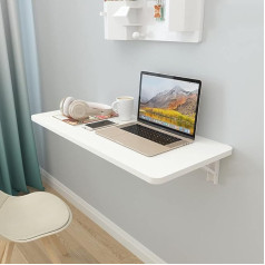wandklapptisch klapptisch Wand wandtisch klappbar, Weiße wandmontierte Werkbank, klappbarer Wandtisch, Frühstücksbartische, Computertisch, Arbeitsplatz, für Garage, Schuppen im Freien, Heimb