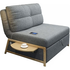 Xyjhqeyj Folding Sofas Chair Sofa Beds Pull Sofa Bed Fabric Corner Sofa Chair Foot Machine 5 Speed Adjustable Backrest, Living Room Bedroom Office Couch