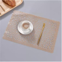 ‎Anvali Tischsets Set,Esstischsets, Tischsets Untersetzer Esstisch Dekorationen Küche 6 Stück Tischsets Festliche Haushaltswaren (Color : A, Size : 45 * 30cm) (Color : C)