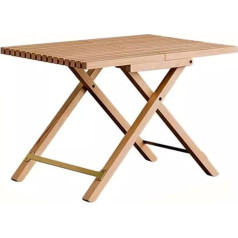 Klapptisch Aus Massivem Holz Für Den Außenbereich, Einfacher Balkontisch, Sofa-Beistelltisch, Lässiger Quadratischer Tisch, Tragbar Und Praktisch