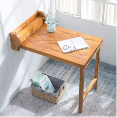 Meng Solid Wood Kitchen Table Dining Table Foldable Wall Folding Table Multifunctional Wall Table Standing Table Folding Desk Computer Desk Size Optional