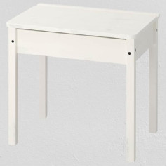 Ikea SUNDVIK School Bench in White, Made of Solid Pine, 58 x 45 cm