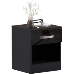 Vida Designs amazon Brand Movian High Gloss Bedside Table