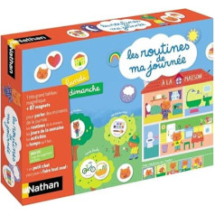 Nathan 31556 The Routines of My Day - A First Magnetic Calendar to Organise Children's Day from 3 Years, Multicoloured, M