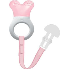 MAM Mini Teething Cooler and Clip, Pink, 2 Plus Months by MAM (English Manual)