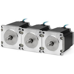 RATTMMOTOR 3 x Nema 23 Stepper Motor, 1.8 Nm (270 oz.in) 3A 1.8 deg 4 Wires 57 x 76 mm for 3D Printer/CNC Milling Machine (23HS8430)