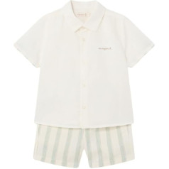 Mayoral Bermuda Linen Set for Baby Boys Eucalyptus
