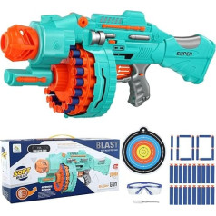 Elektrische Spielzeug Pistole, Automatisch Toy Foam Blaster, Tactical Rail Steckschienen Avec 100 Fléchettes, Lunettes gießen 6 7 8 9 10 Ans Garçons et Filles, Jugendliche Erwachsene