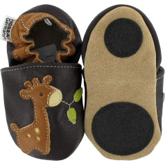 HOBEA-Germany Baby First Walking Shoes Animal Motif with Non-Slip Sole, Children's Slippers Girls & Boys, Leather Shoes Baby