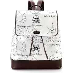Chemische Formel Experiment Schule Symbol Personalisierte Schultaschen Büchertaschen für Teenager, Mehrfarbig, 27x12.3x32cm, Rucksack Rucksäcke
