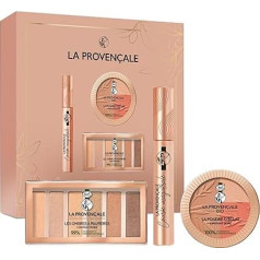 La Provencale - L'Instant Doré Make-up Gift Set - 3 Products - Shine Powder, Palette Instant Gold and Mascara Magistrale Curve - Enriched with Organic Olive Oil and Mineral Pigments