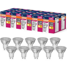 OSRAM LED Star Value PAR16 LED Bulb for GU10 Base Reflector Lamp GL 575 Lumens Warm White (3000K) Replacement for Conventional 80W Incandescent Bulbs Non-Dimmable Pack of 10
