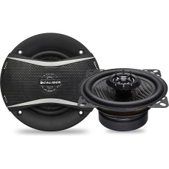 Caliber Car Speaker Set 80 W – Set of 2 Car Speakers – Coaxial Speaker – 40 W RMS – Black – 10 cm