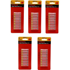 AAA Super Heavy Duty ZIN Batteries 1.5 V Pack of 50 R03