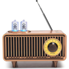 COLSUR Retro Bluetooth Speaker, Outdoor Portable Vintage Speaker with FM Radio, Rechargeable Wireless Speaker with Classic Retro Style, Supports TF Card/AUX/USB, MP3 Player