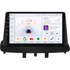 Android 12 Car Radio 9 Inch Touchscreen 8 Core for Renault Megane 3 2008-2014 WiFi Wireless Android Car & Wireless Carplay Bluetooth 4G + 32G WiFi 4G GPS RDS AM/FM Reversing Camera