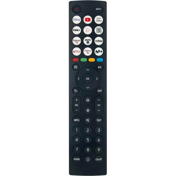 VINABTY Replacement Remote Control ERF2O36 Fit for Hisense QLED TV 40E5KQT 40E51KQT 40E52KQT 40E53KQT 40A5KQTUK 40A57KQTUK 40A58KQTUK 40A59KQTUK 40E5KQTUK 51KQTUK